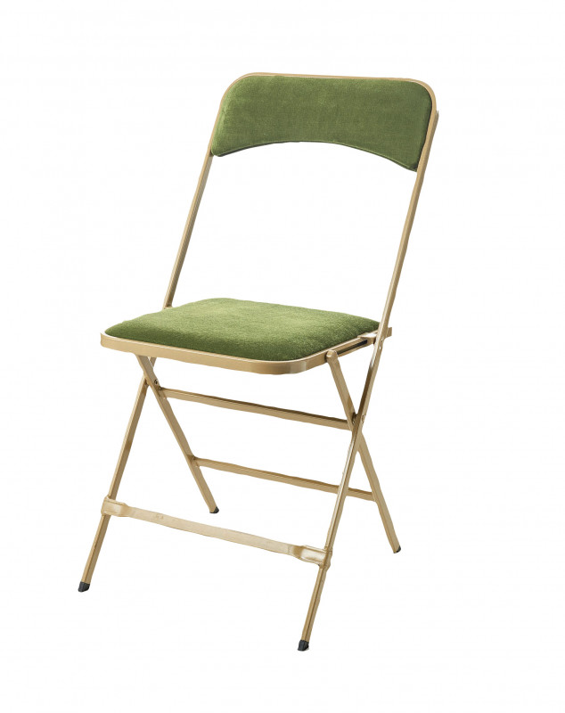 Chaise Velours vert