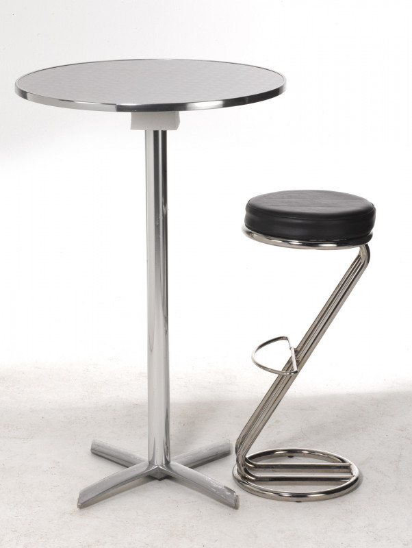 Tabouret assise noire