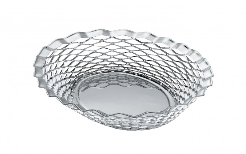 Corbeille pain inox tressé