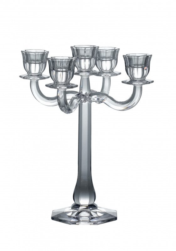 Chandelier verre transparent