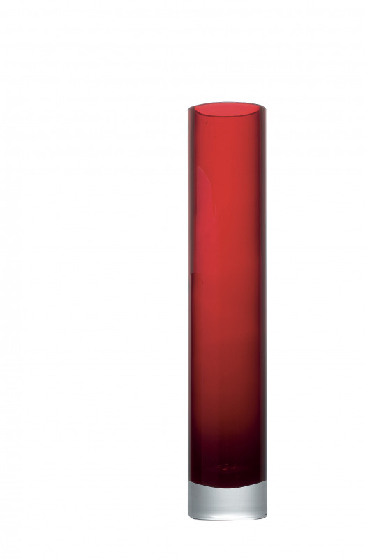 Vase cylindrique MM rouge Ht 50