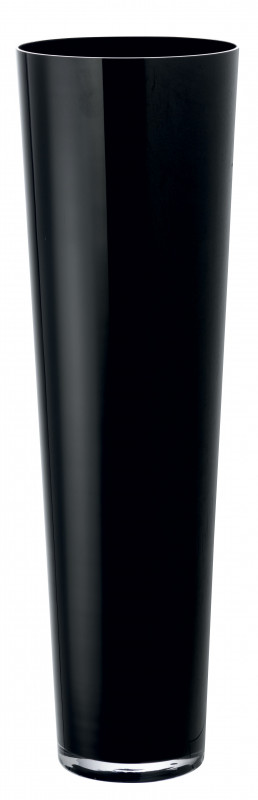 Vase conique noir ht 70x22